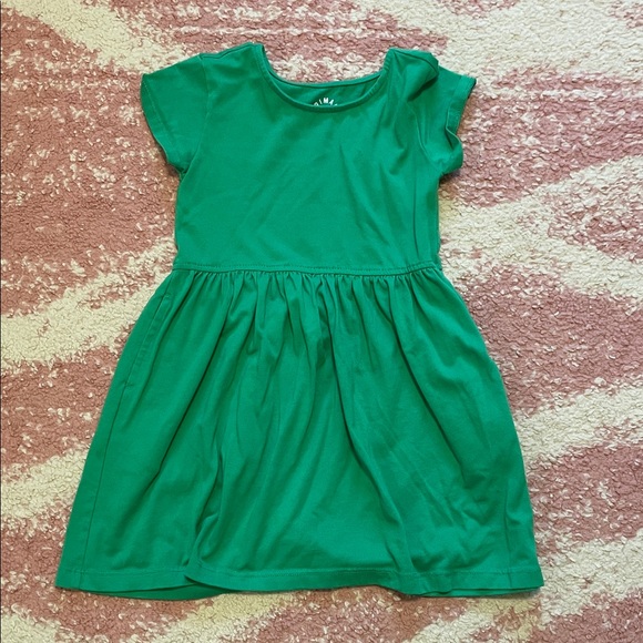 Primary Vibrant Green Kids Dress - Picture 1 of 3